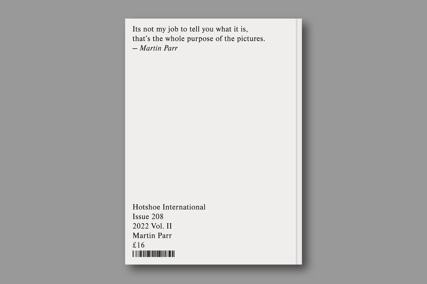 Signed - Issue 208: Martin Parr